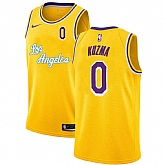 Lakers 0 Kyle Kuzma Yellow 2020-2021 New City Edition Nike Swingman Jersey Dyin,baseball caps,new era cap wholesale,wholesale hats